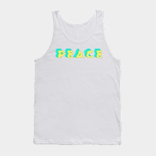 peace ,glitch Tank Top